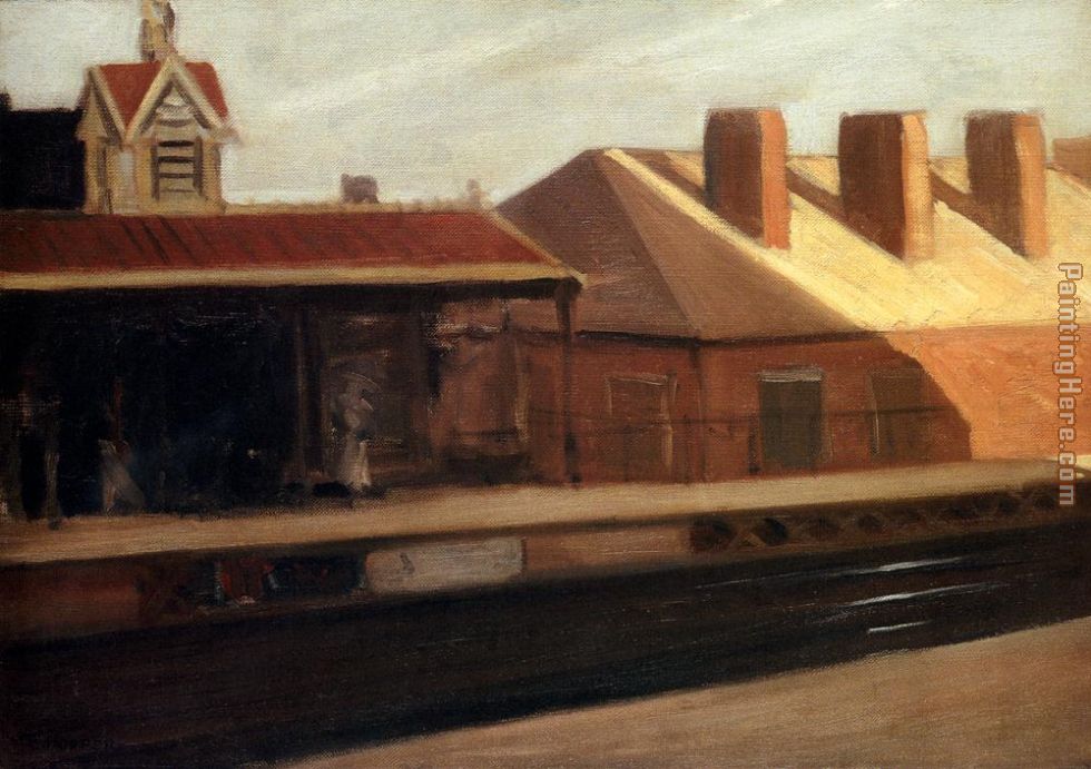 Edward Hopper The El Station